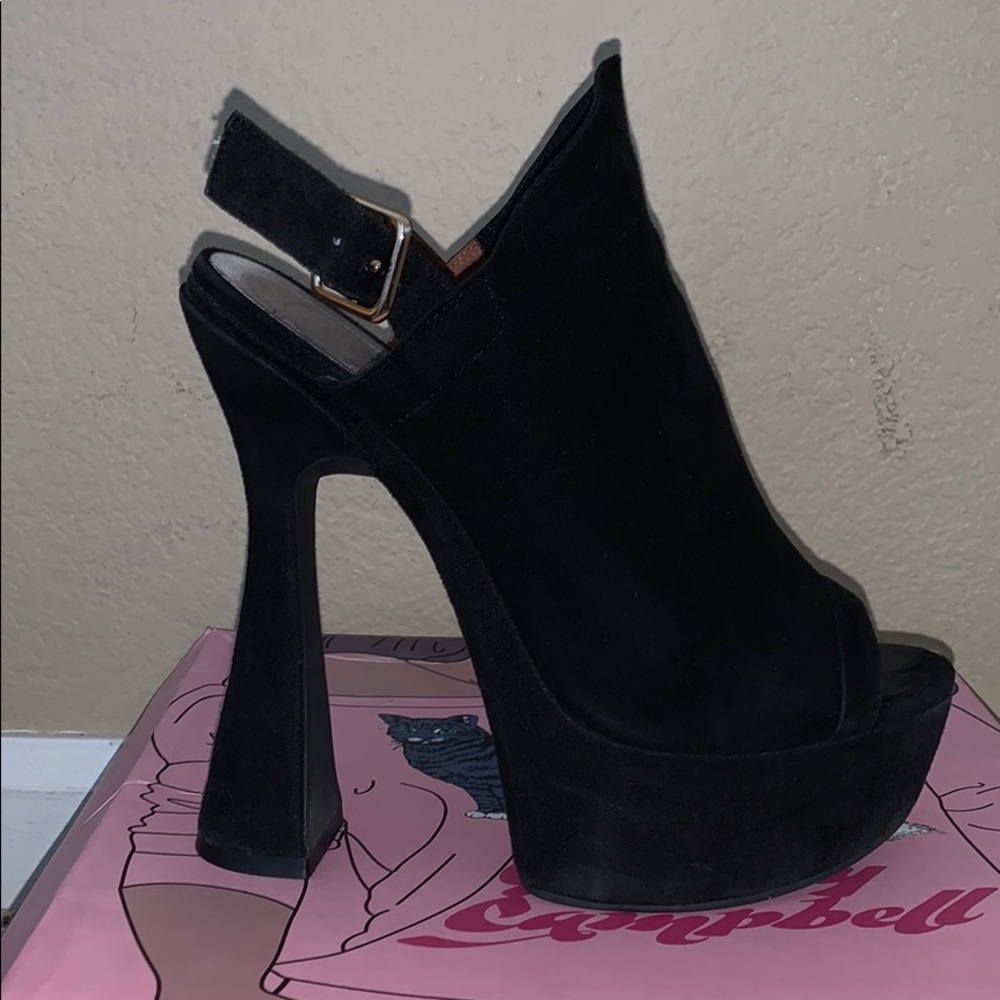 Jeffrey Campbell Zavdron Suede Platform Mules 36 - Picture 3 of 15